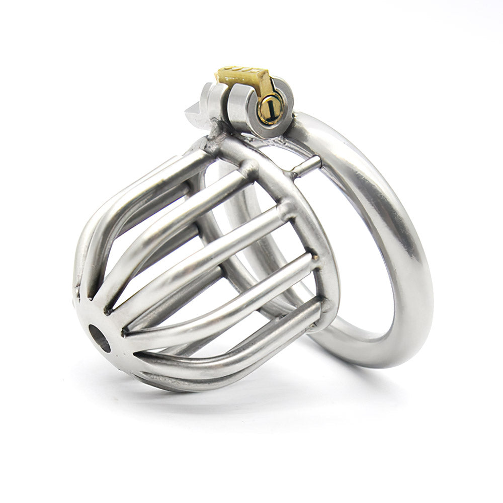 small metal chastity cage