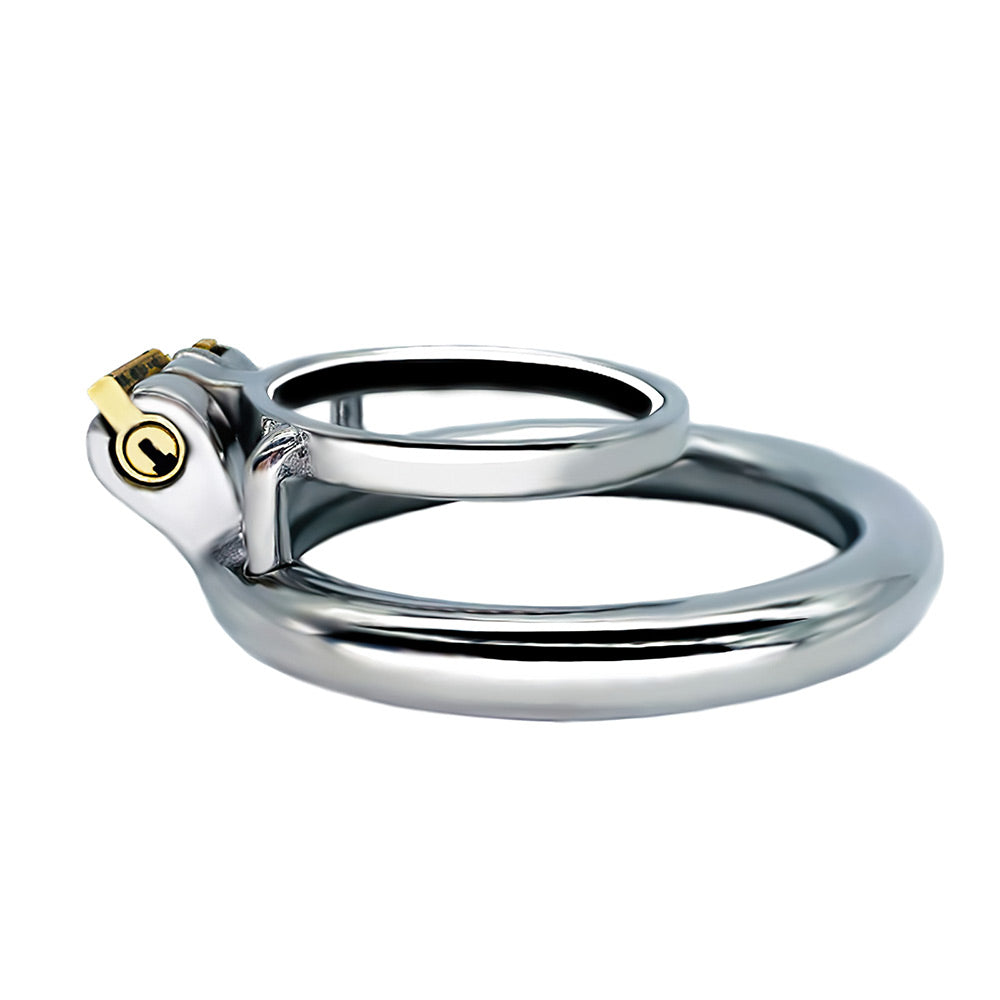 stainless steel chastity cock ring