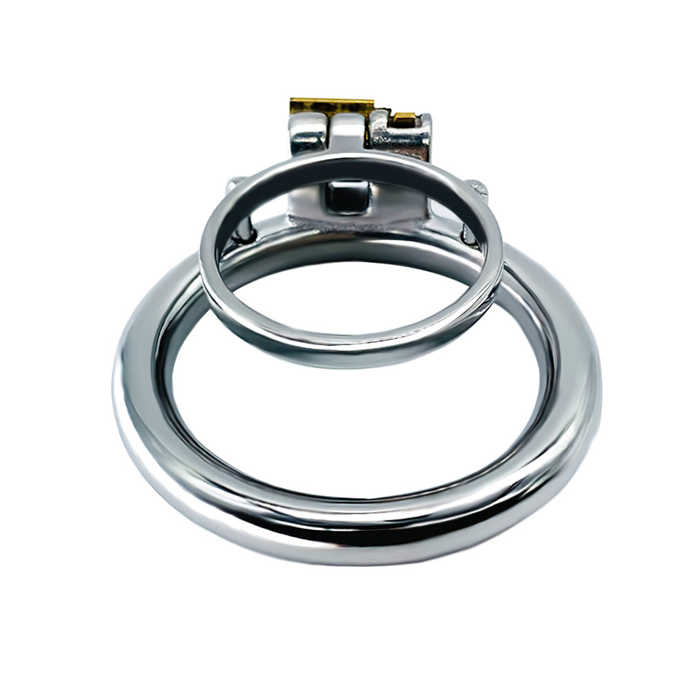 stainless steel chastity cock ring