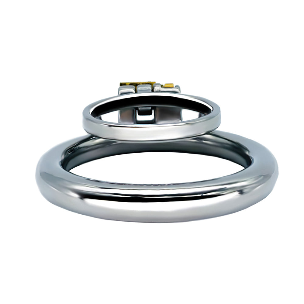 stainless steel chastity cock ring
