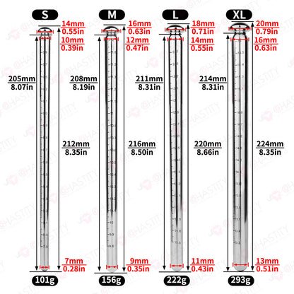 304 Stainless Steel Graduated Long Urethral Sound