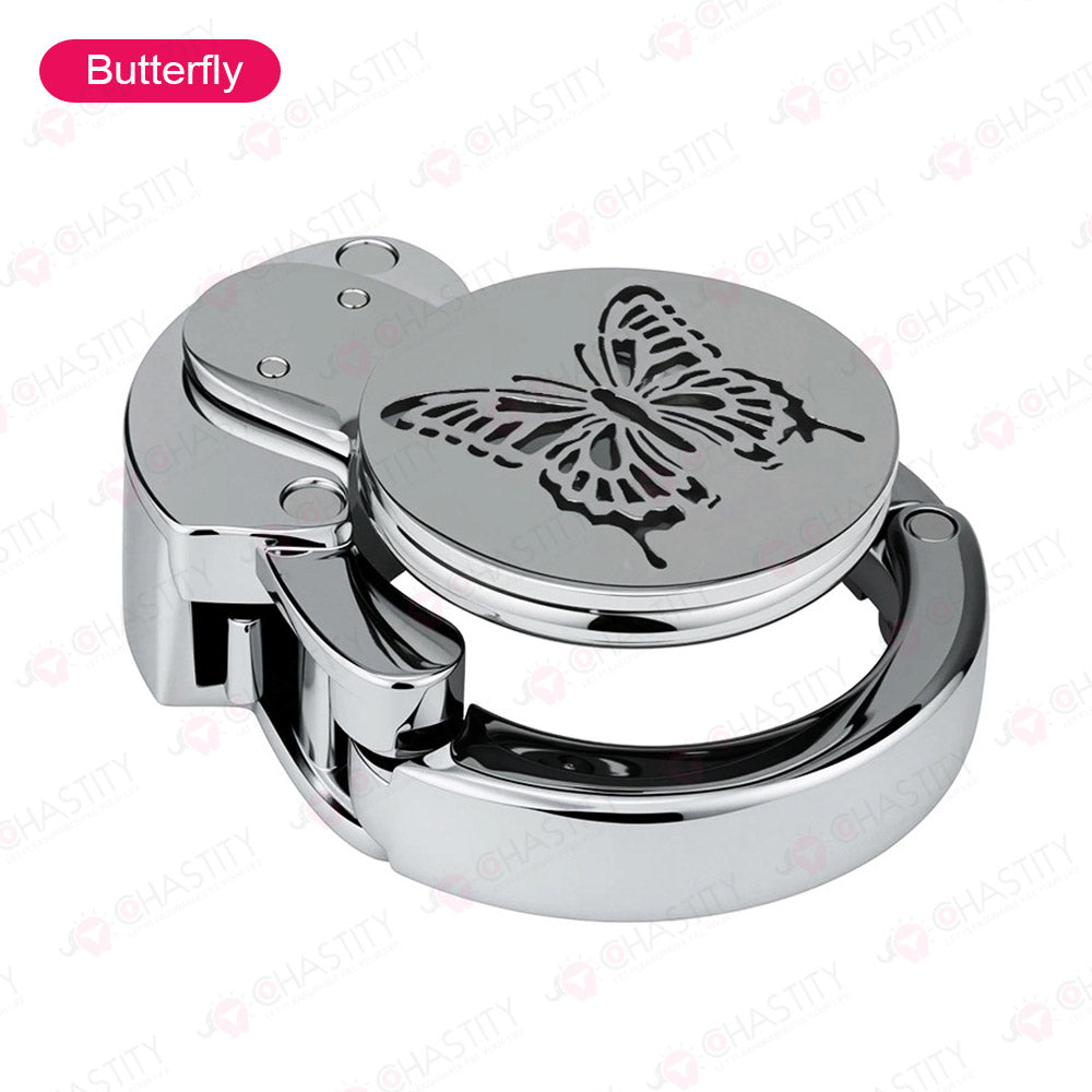Adjustable Ring & Button-Lock Chastity Cage Emoji