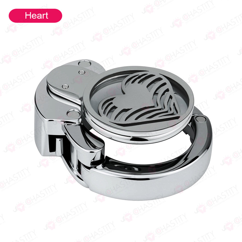 Adjustable Ring & Button-Lock Chastity Cage Emoji
