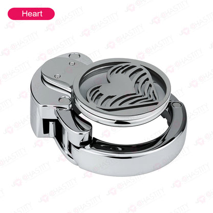 Adjustable Ring & Button-Lock Chastity Cage Emoji