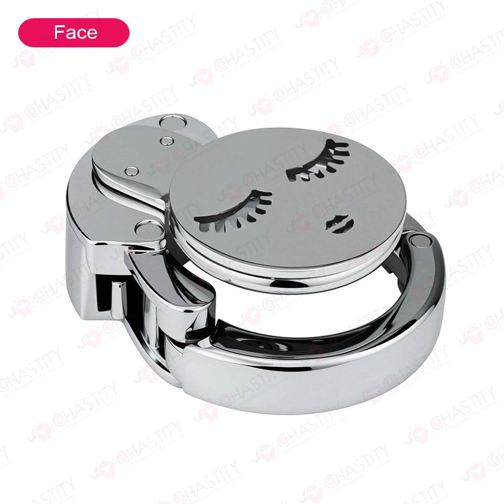 Adjustable Ring & Button-Lock Chastity Cage Emoji
