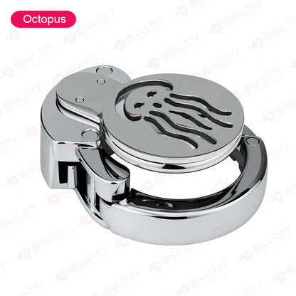 Adjustable Ring & Button-Lock Chastity Cage Emoji