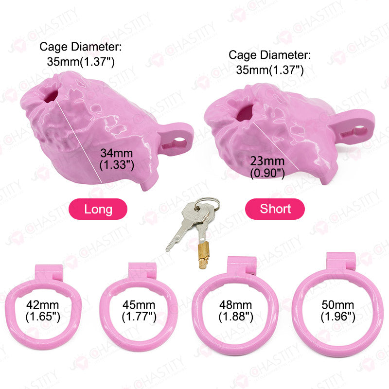 Anus-Shaped Chastity Cage for Chastity Humiliation