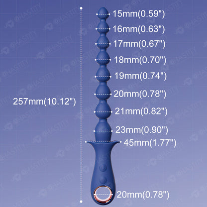 Beaded Vibrating Anal Plug
