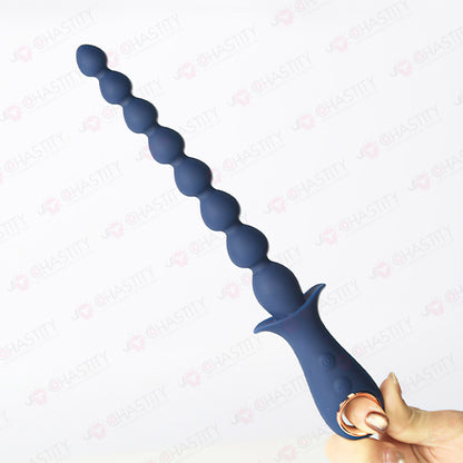 Beaded Vibrating Anal Plug