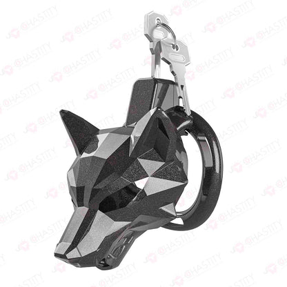 Black Wolf Chastity Cage