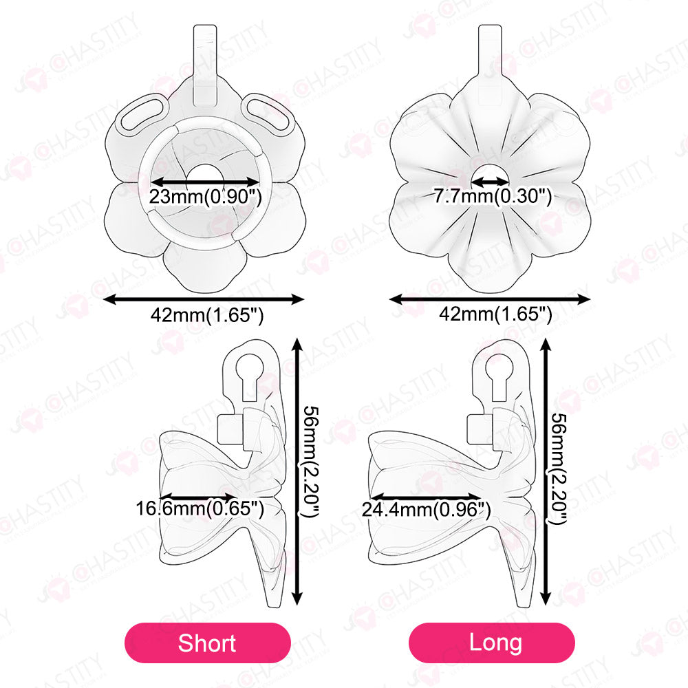 Blooming Flower Shrinking In Chastity