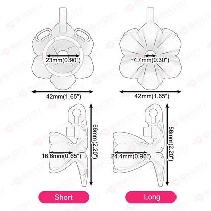 Blooming Flower Shrinking In Chastity