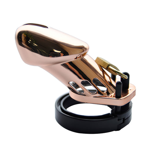 rose gold chastity cage
