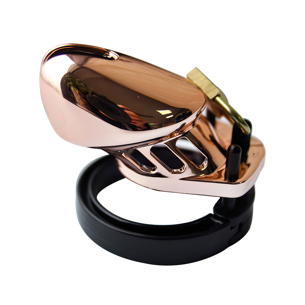 rose gold chastity cage