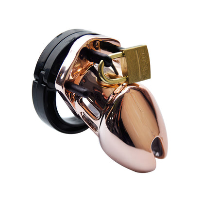 rose gold chastity cage