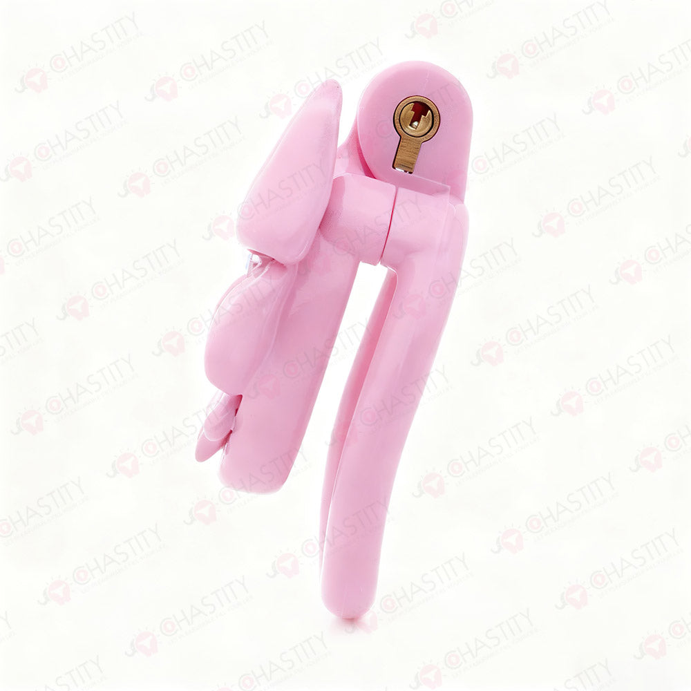 Butterfly Bow & Gem Shemale Chastity Cage