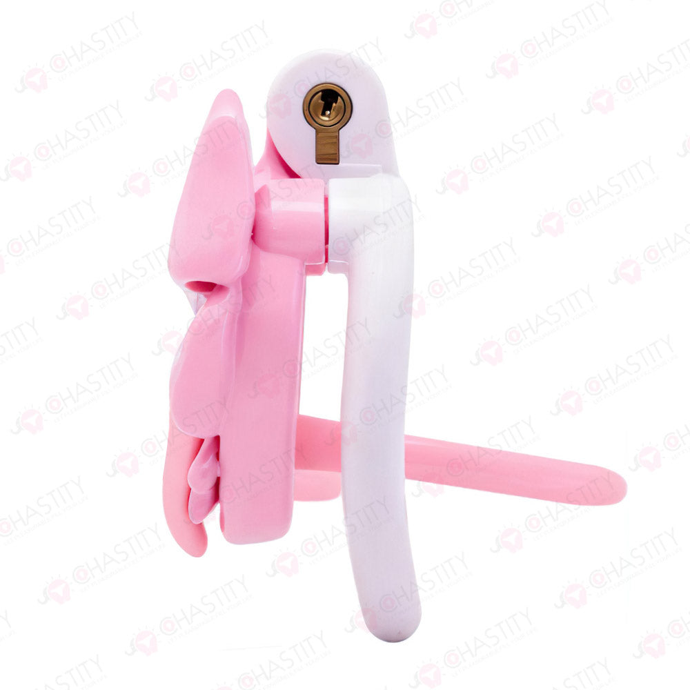 Butterfly Bow & Gem Shemale Chastity Cage