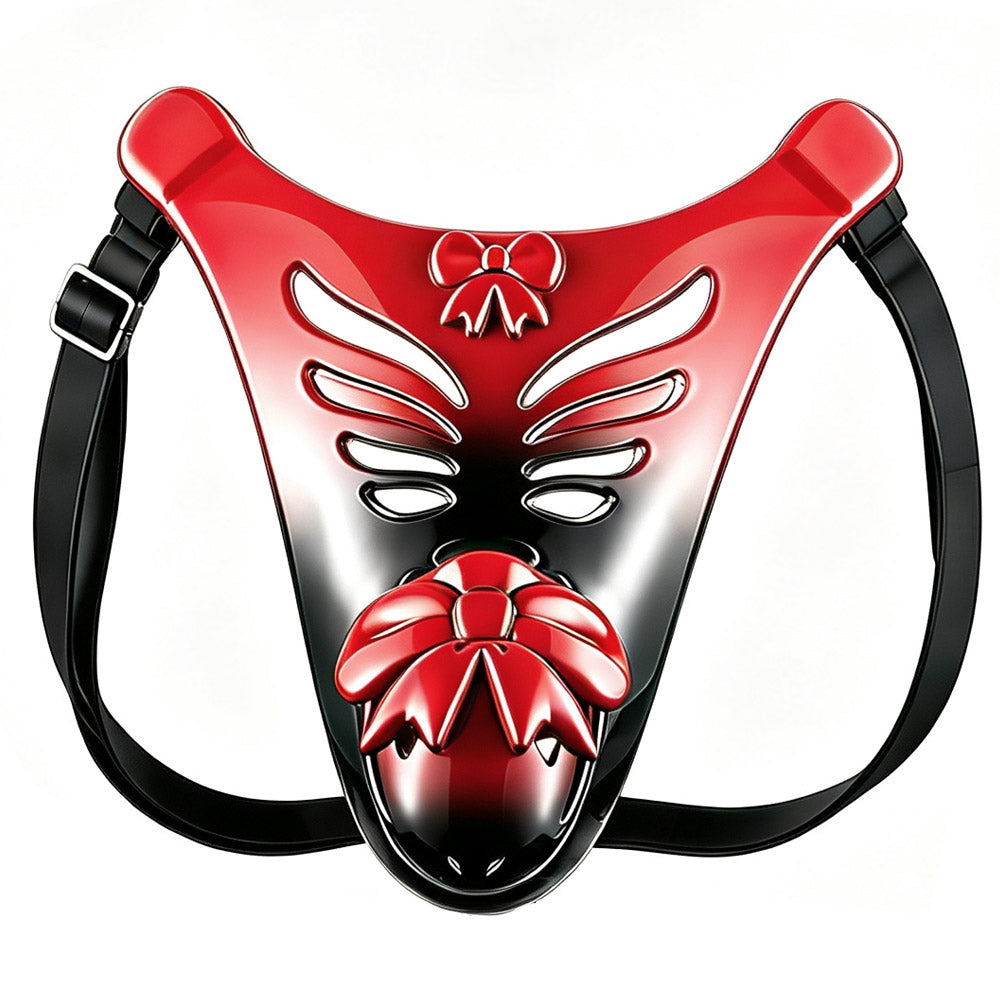 Butterfly's Promise – Red Gradient Bondage Chastity Belt