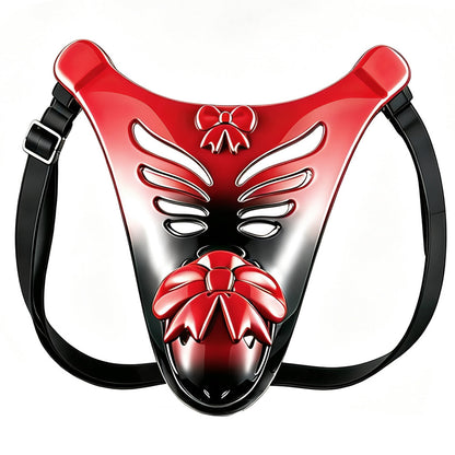 Butterfly's Promise – Red Gradient Bondage Chastity Belt