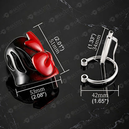 Butterfly's Promise – Red Gradient Bondage Chastity Belt