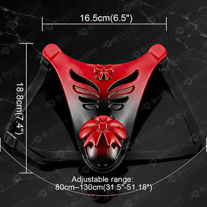 Butterfly's Promise – Red Gradient Bondage Chastity Belt