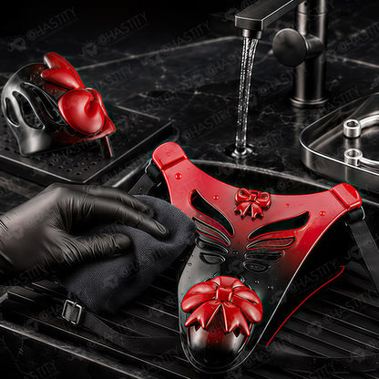 Butterfly's Promise – Red Gradient Bondage Chastity Belt