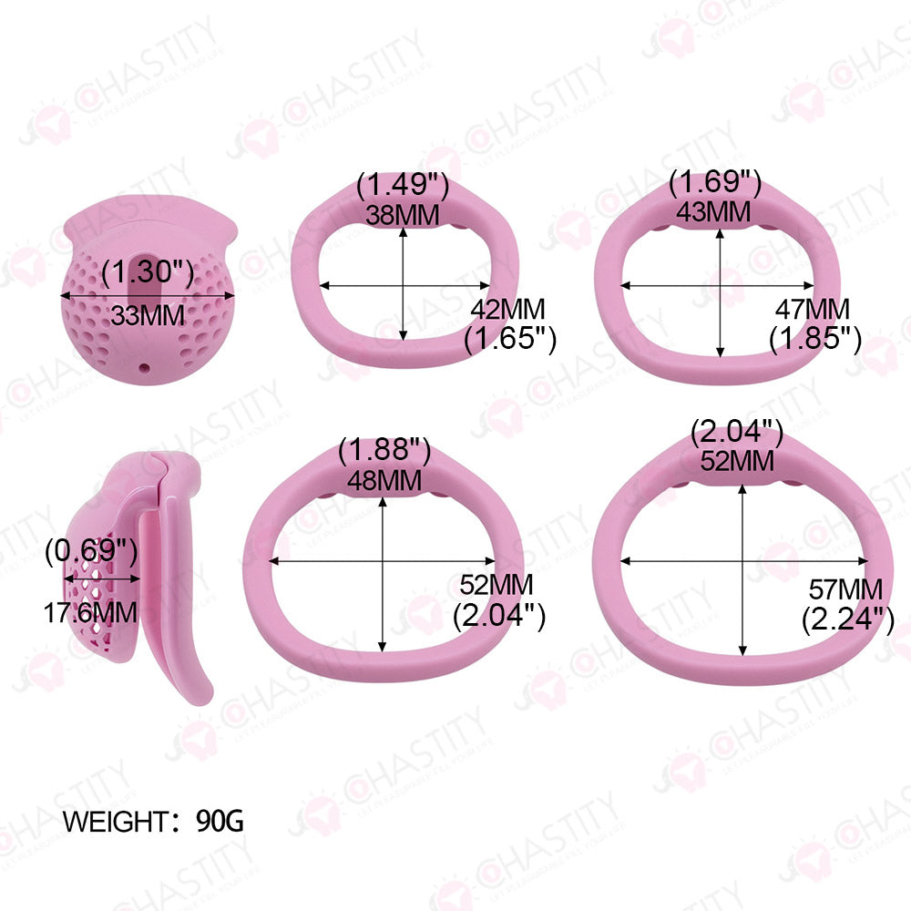 Caged Sissies' Honeycomb Micro Chastity Device