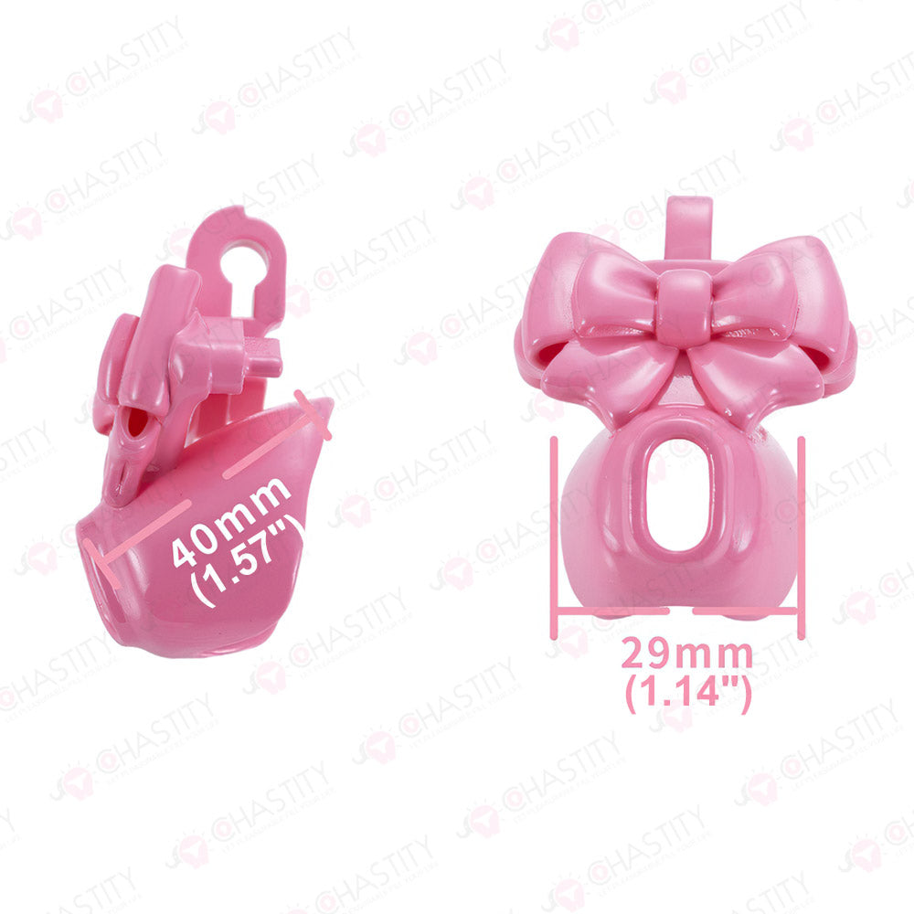 Cap Bowtie Tight Male Chastity Lock