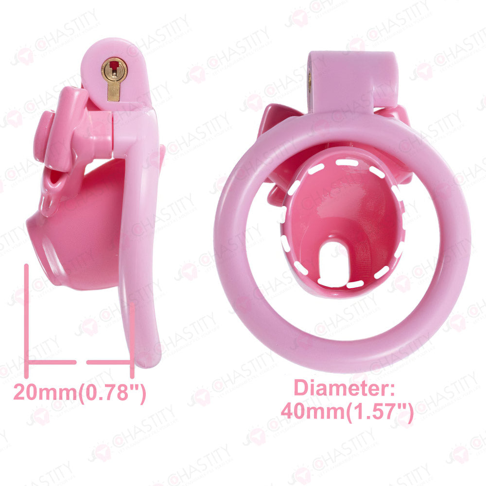 Cap Bowtie Tight Male Chastity Lock