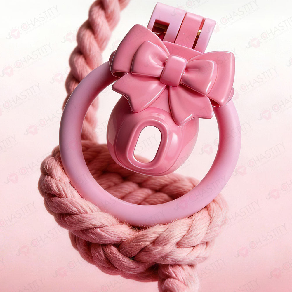 Cap Bowtie Tight Male Chastity Lock