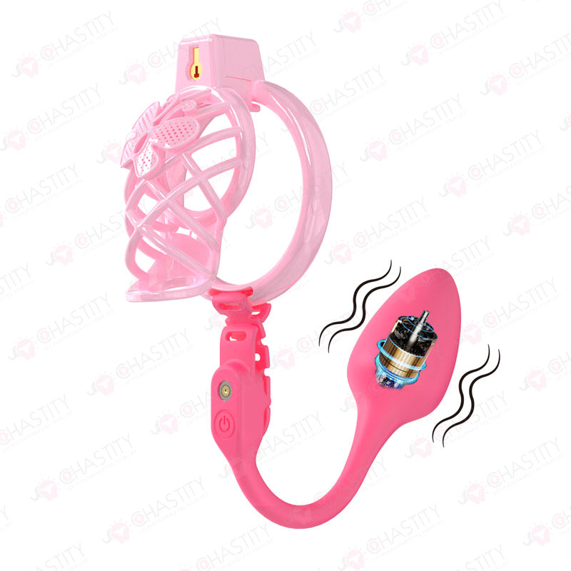 Chastity Cage Humiliation With Remote Controlled Butt Plug MChastity Chastity Cage Humiliation With Remote Controlled Butt Plug MChastity