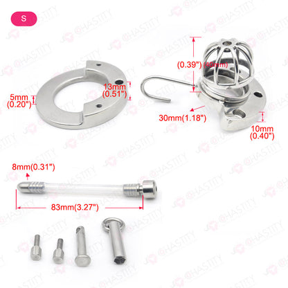 Chastity Cage With Ball Stretcher