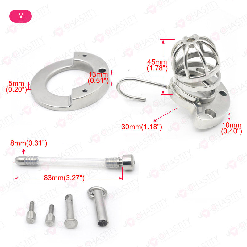 Chastity Cage With Ball Stretcher