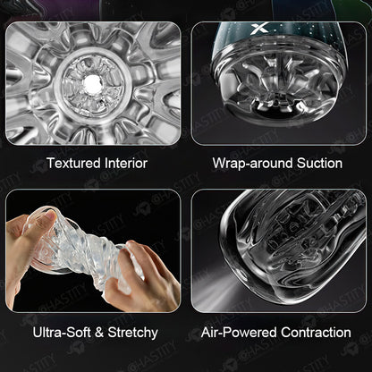 Clear Manual Male Masturbator