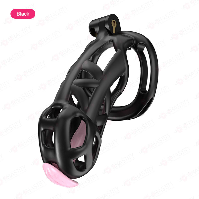 Cobra Chastity Set With 4 Wearable Ring