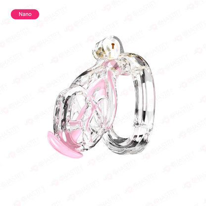 Cobra Chastity Set With 4 Wearable Ring