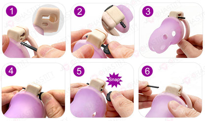 Comfortable Soft Silicone Long Term Chastity Cage