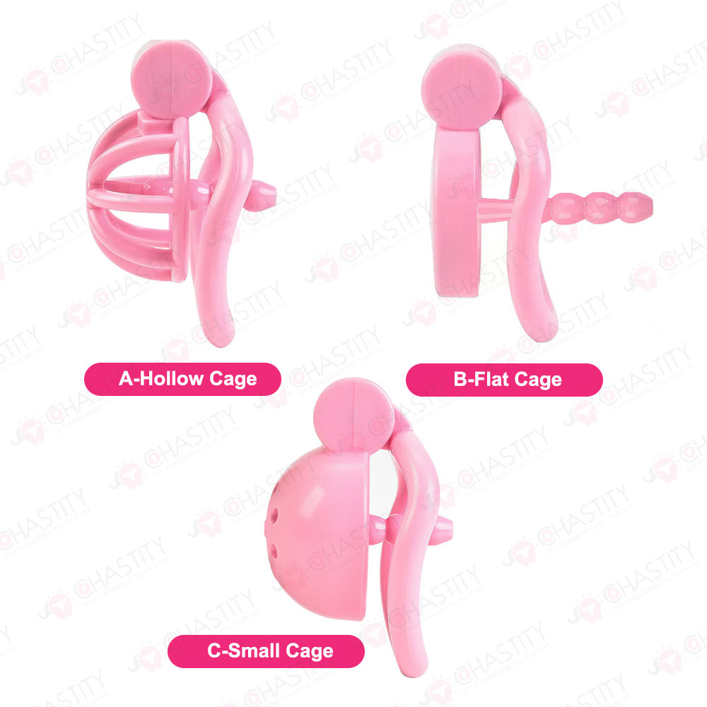 Compact Chastity Device With Urethral Plug Kit
