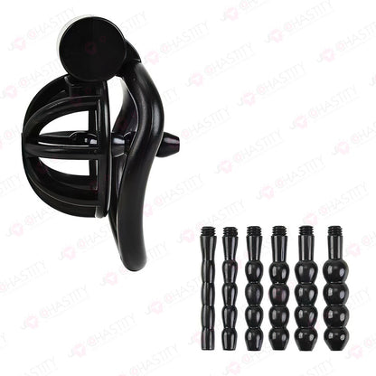 Compact Chastity Device With Urethral Plug Kit