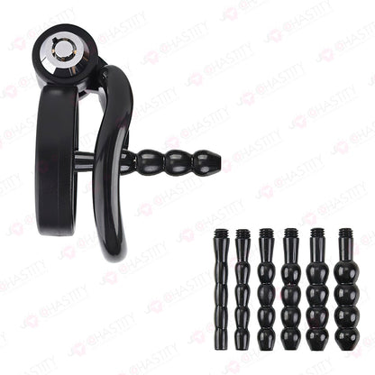 Compact Chastity Device With Urethral Plug Kit