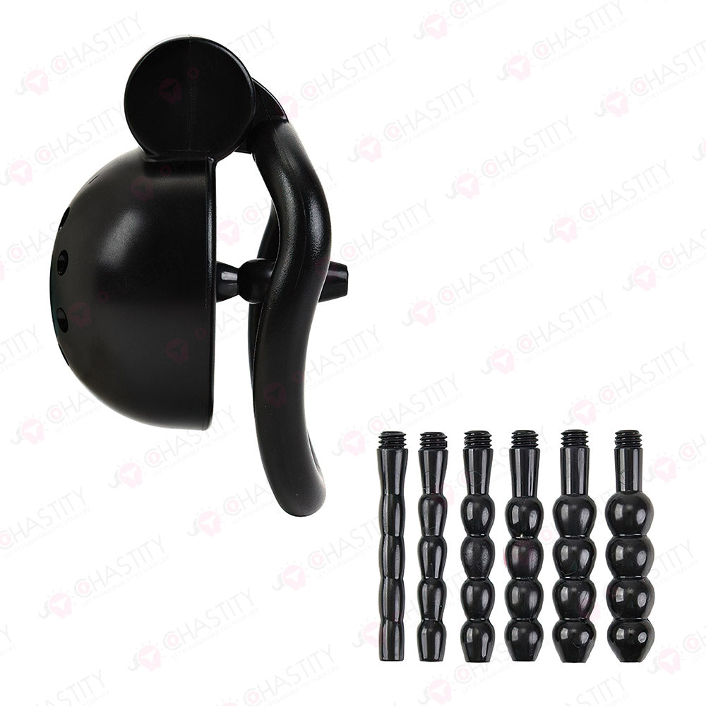 Compact Chastity Device With Urethral Plug Kit
