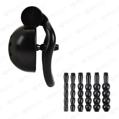 Compact Chastity Device With Urethral Plug Kit
