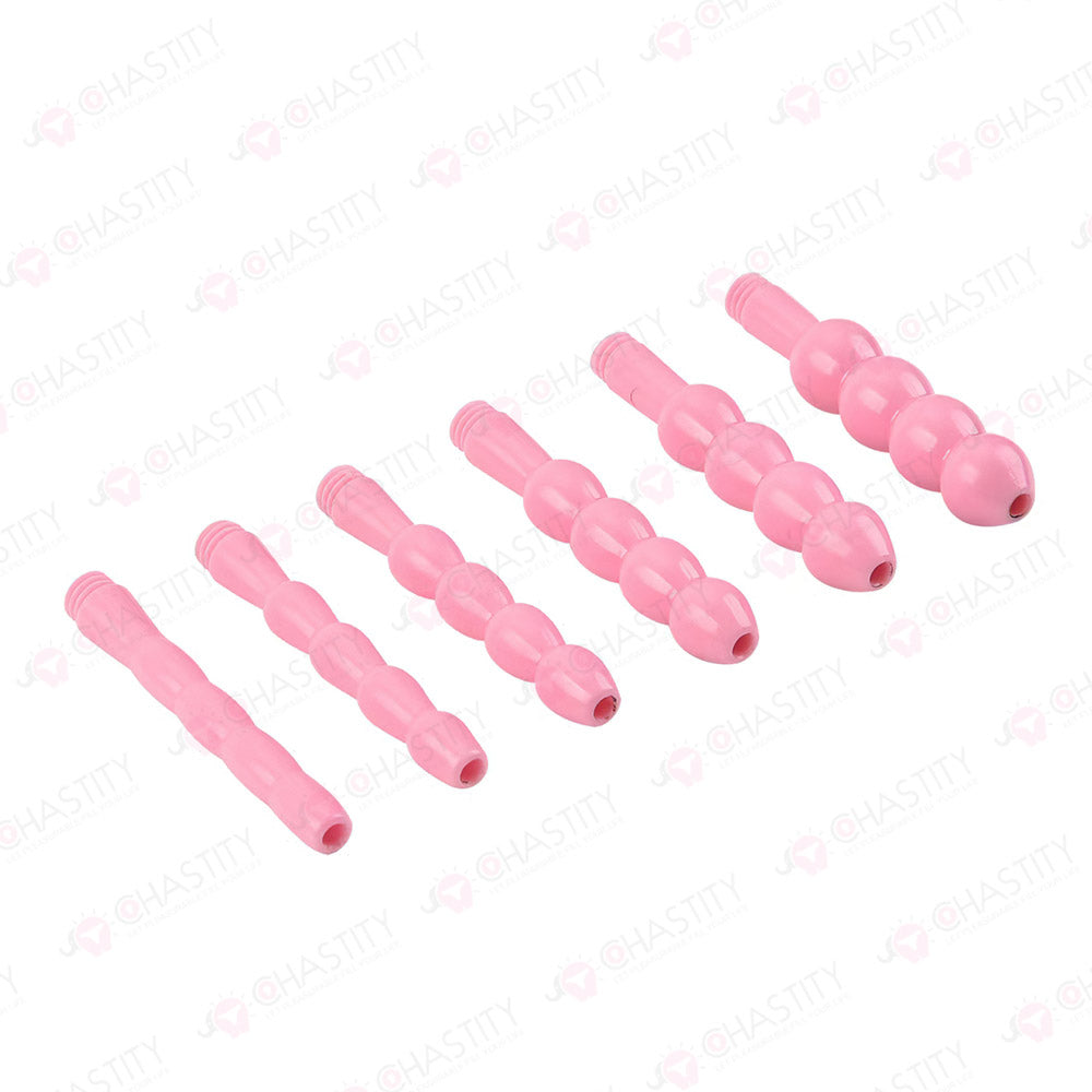 Compact Chastity Device With Urethral Plug Kit