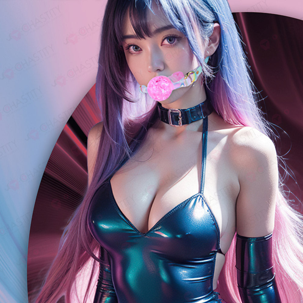 Crystal Silicone Dildo Mouth Gag