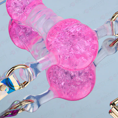 Crystal Silicone Dildo Mouth Gag