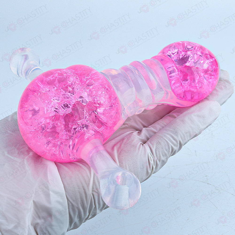 Crystal Silicone Dildo Mouth Gag