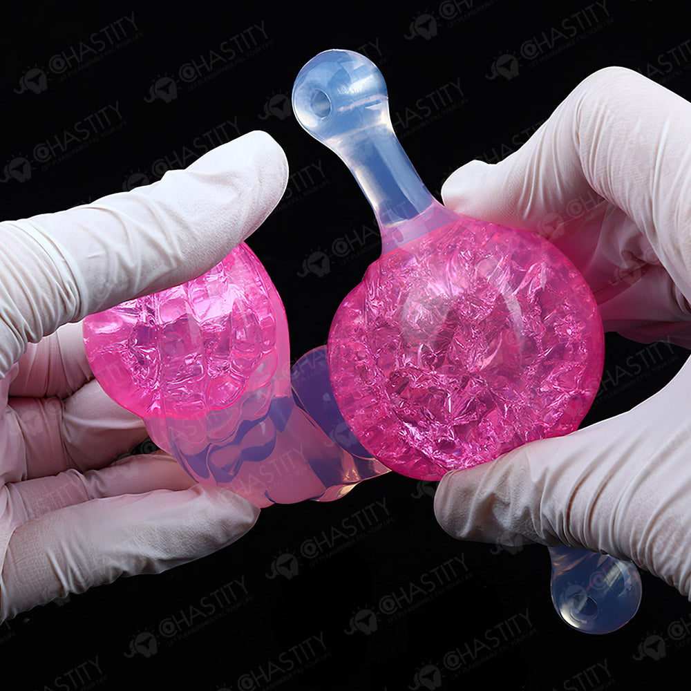 Crystal Silicone Dildo Mouth Gag