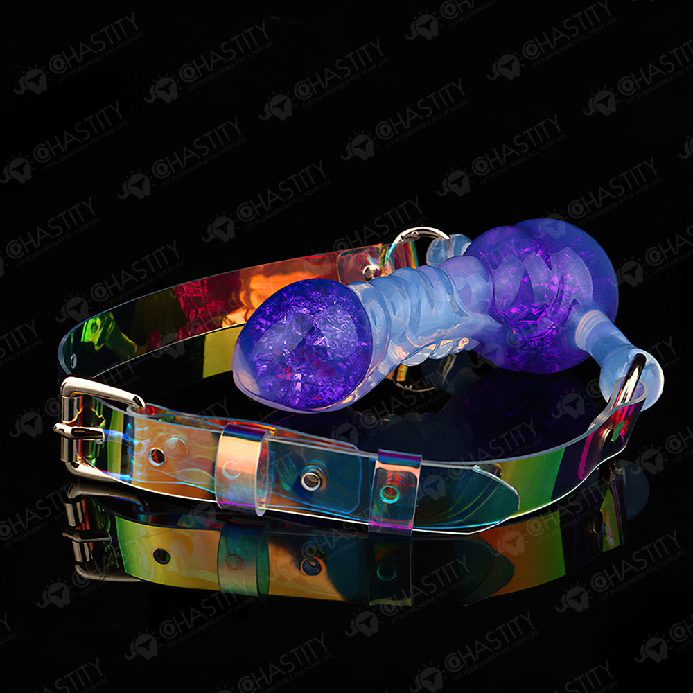 Crystal Silicone Dildo Mouth Gag