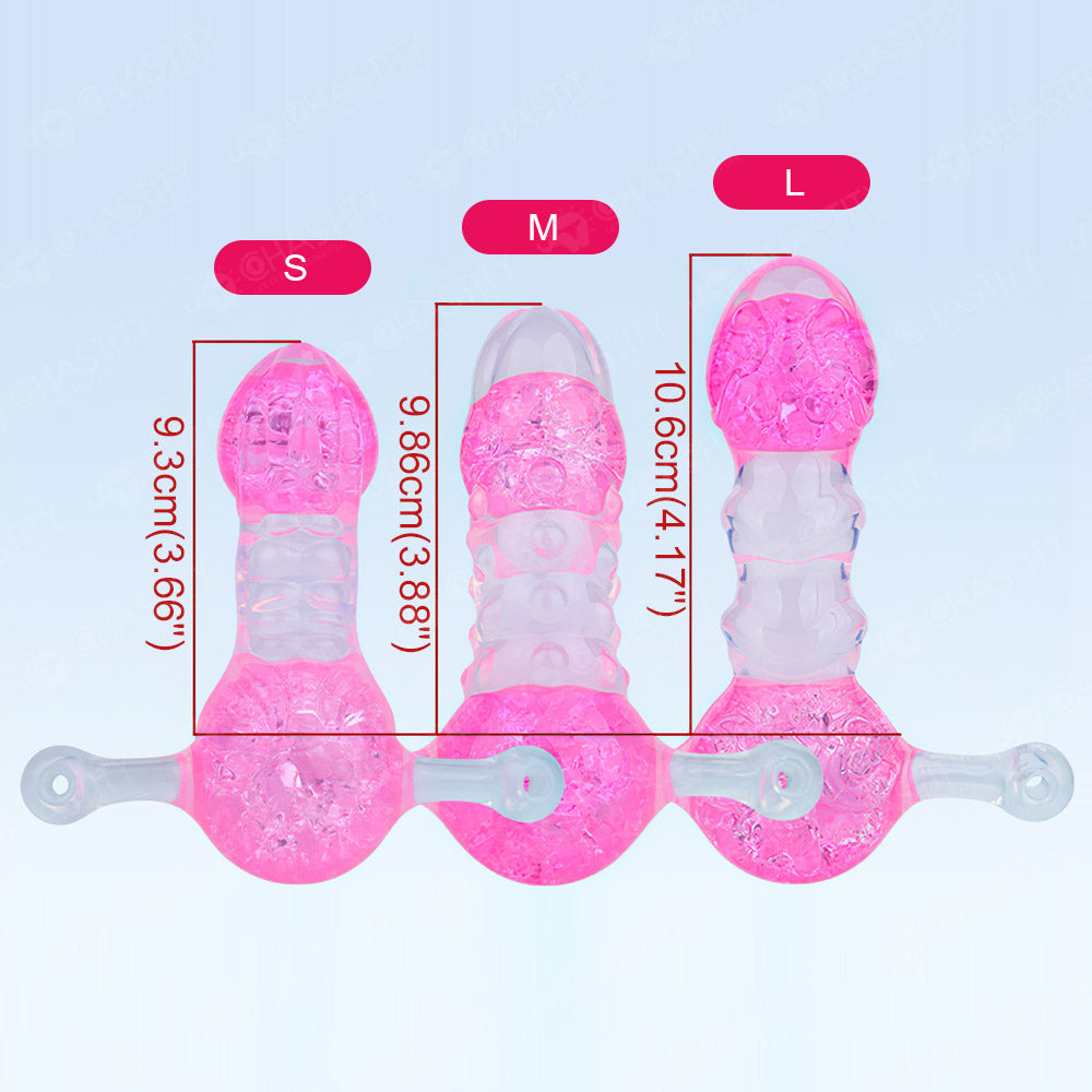 Crystal Silicone Dildo Mouth Gag