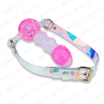 Crystal Silicone Dildo Mouth Gag